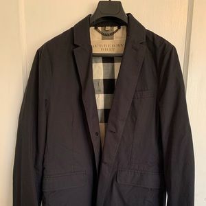 Burberry blue cotton blazer